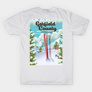 Garfield County Wyoming Ski poster T-Shirt